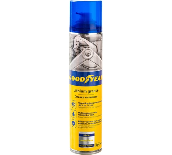 Литиевая смазка, аэрозоль 400 мл Goodyear GY000702