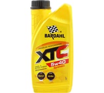 Моторное масло BARDAHL XTC 5W40, синтетическое, 1 л 36161