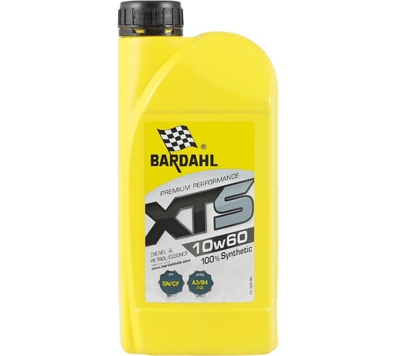 Моторное масло BARDAHL XTS 10W60, синтетическое, 1 л 36251