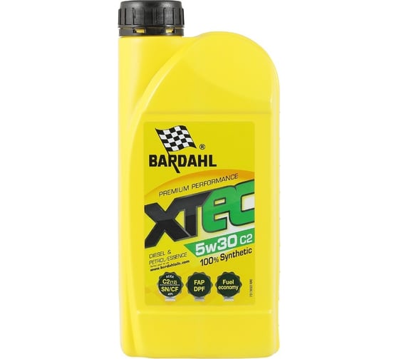 Моторное масло BARDAHL XTEC 5W30, синтетическое, 1 л 36531