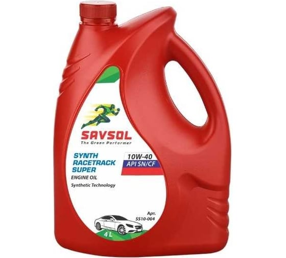 Синтетическое моторное масло SAVSOL SUPER 10W-40, ACEA A3/B4-16, API SN/CF, 4 л SS10-004