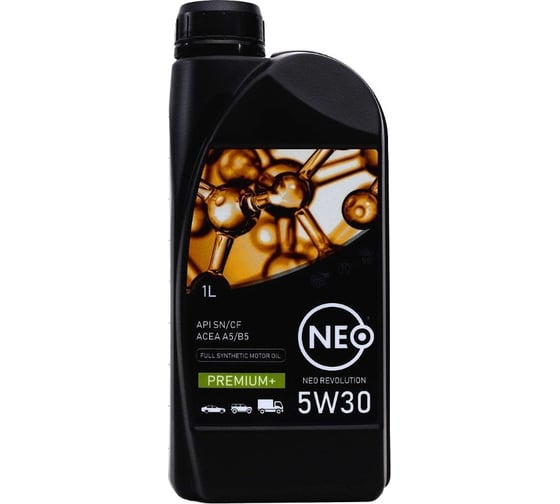 Моторное масло NEO Revolution 5W30, синтетическое, SN/CF, A5/B5, 1 л NEO NR00530001