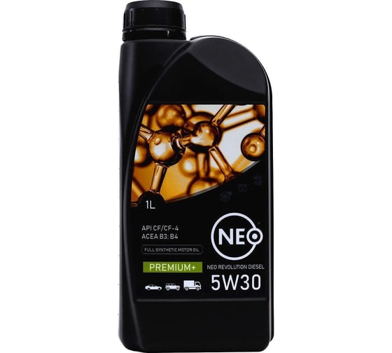 Моторное масло NEO Revolution diesel 5w30, полусинтетическое, CF/CF-4, B3/B4, 1 л NRD0530001 1