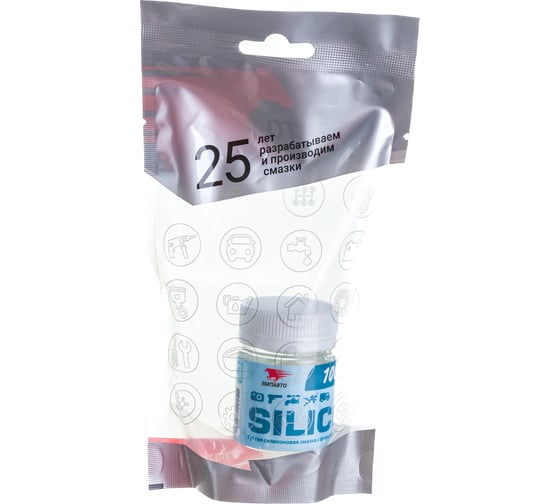 Смазка ВМПАВТО Silicot gel для резиновых и пластиковых механизмов, силиконовая, 40 г, банка, в пакете, 2204