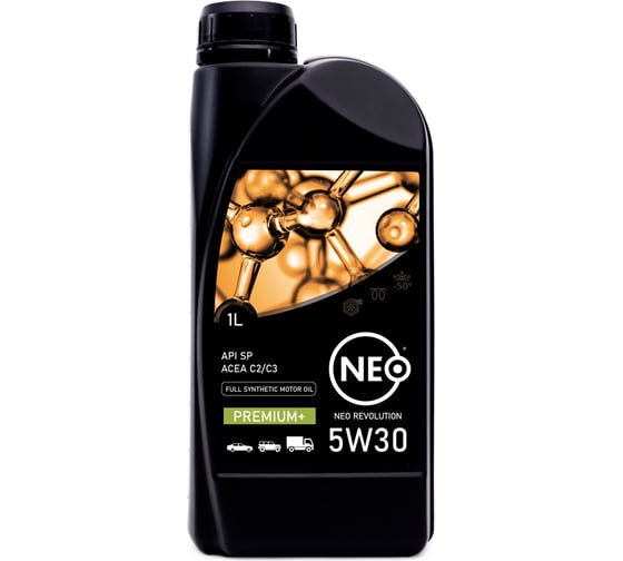 Моторное масло NEO Revolution 5W30, синтетическое, SP, C2/C3, 1 л NRC2530001 1