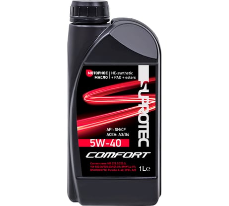 Моторное масло Suprotec comfort 5w-40 нс-синтетическое, 1 л 124374