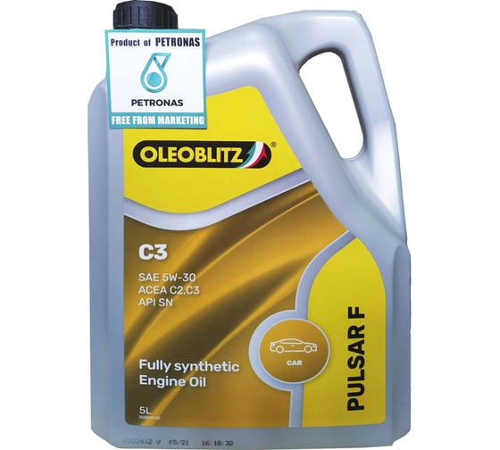 Моторное масло Petronas OLEOBLITZ PULSAR F C3 5W-30 5 л 70658ML2EU