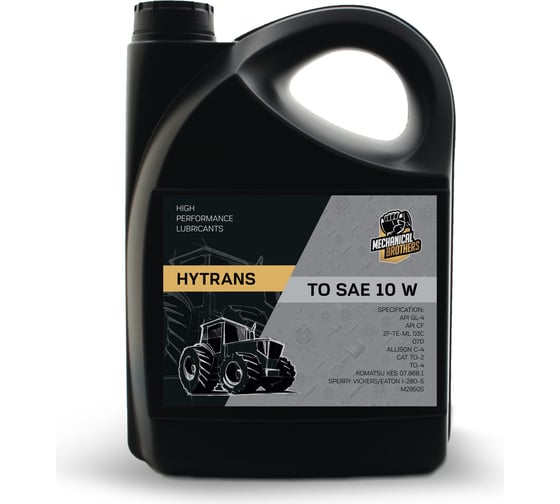 Трансмиссионное тракторное масло MECHANICAL BROTHERS Mb hytrans to sae 10w 5л 4673725541217 1