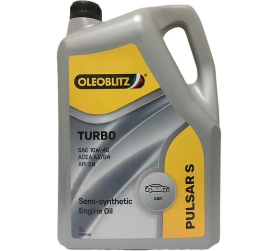 Моторное масло PETRONAS OLEOBLITZ PULSAR S TURBO 10W-40, Полусинт. масло, 4/5 л, ACEA A3/B4; API SN/CF 70768ML2EU