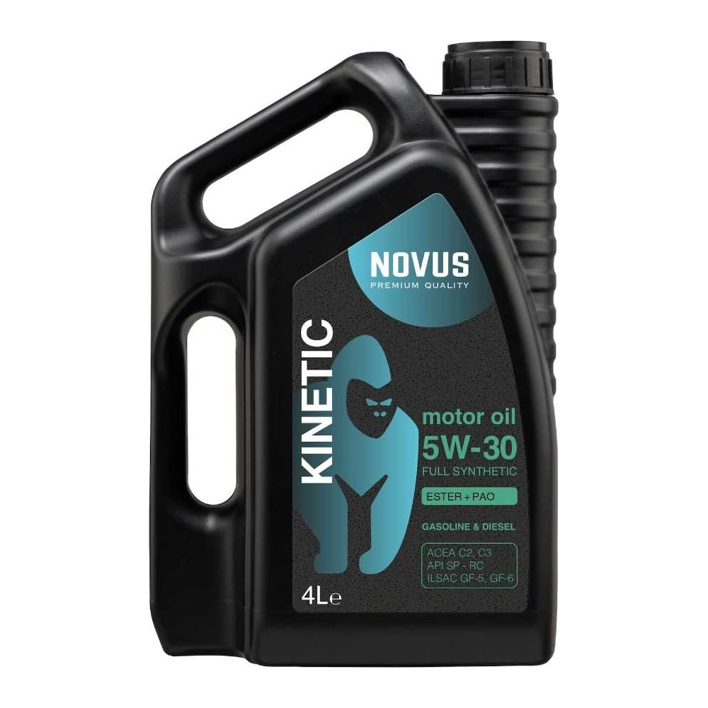 Моторное масло Новус синтетическое NOVUS KINETIC 5W-30, 4L PAO+Ester ...
