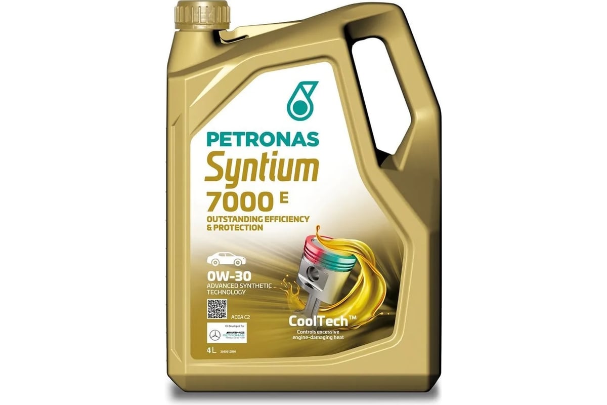 Моторное масло PETRONAS SYNTIUM 7000 E синт. 0W30, 5/4л, ACEA C2 70605K1YEU