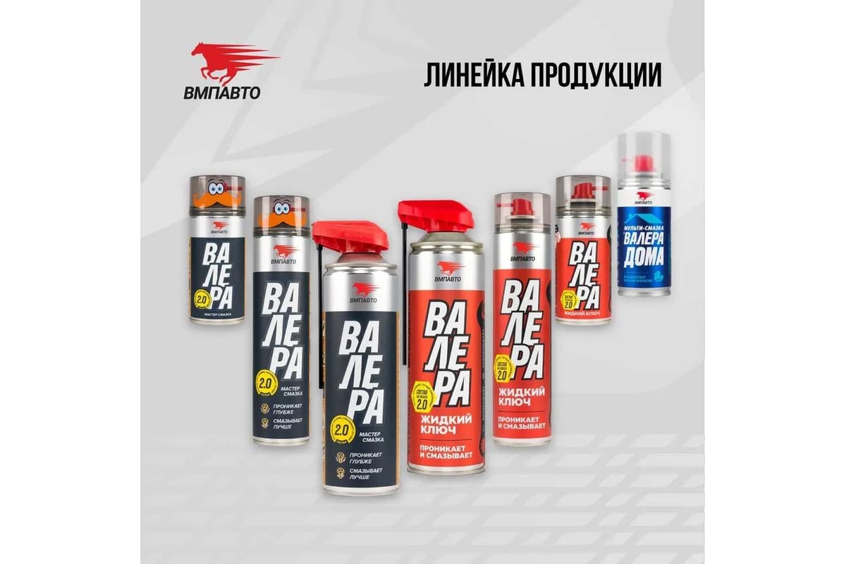 Мастер-смазка ВМПАВТО ВАЛЕРА 400 мл, флакон-аэрозоль 8601 - выгодная ...