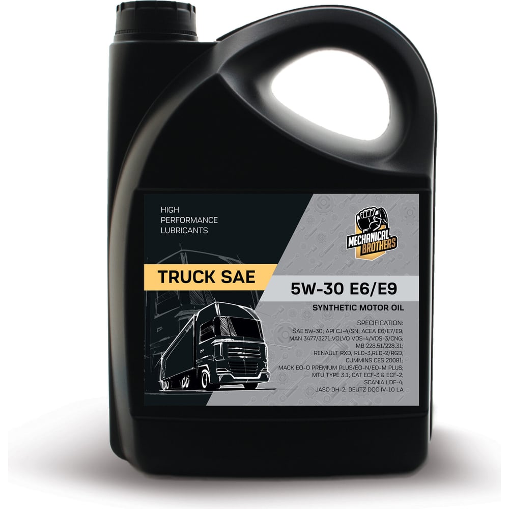 Моторное масло MECHANICAL BROTHERS truck sae 5w-30 e6/e9 5л ...