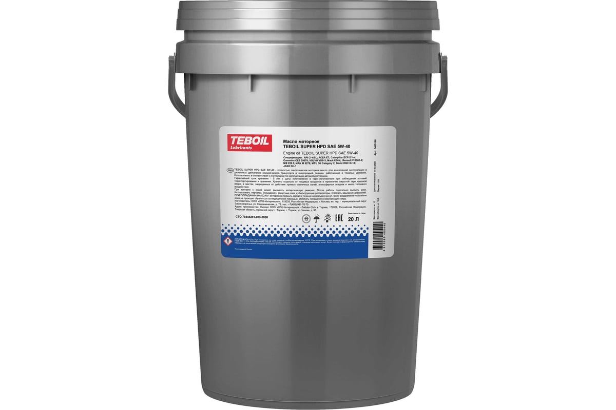 Моторное масло TEBOIL super hpd 5w-40 3465168 - выгодная цена, отзывы ...