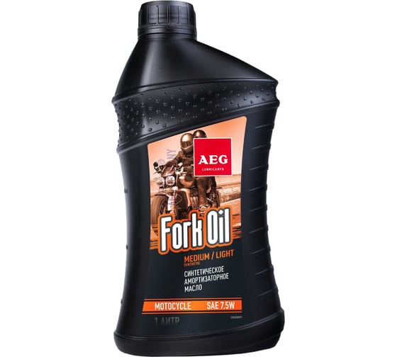 Амортизаторное масло для вилок мотоциклов AEG Lubricants AEG ForkOil 7.5W синтетическое, 1 л 33622