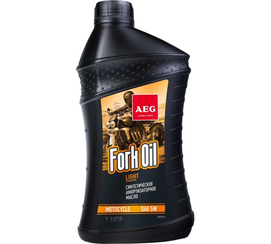 Амортизаторное масло для вилок мотоциклов AEG Lubricants AEG ForkOil 5W, синтетическое, 1 л 33621