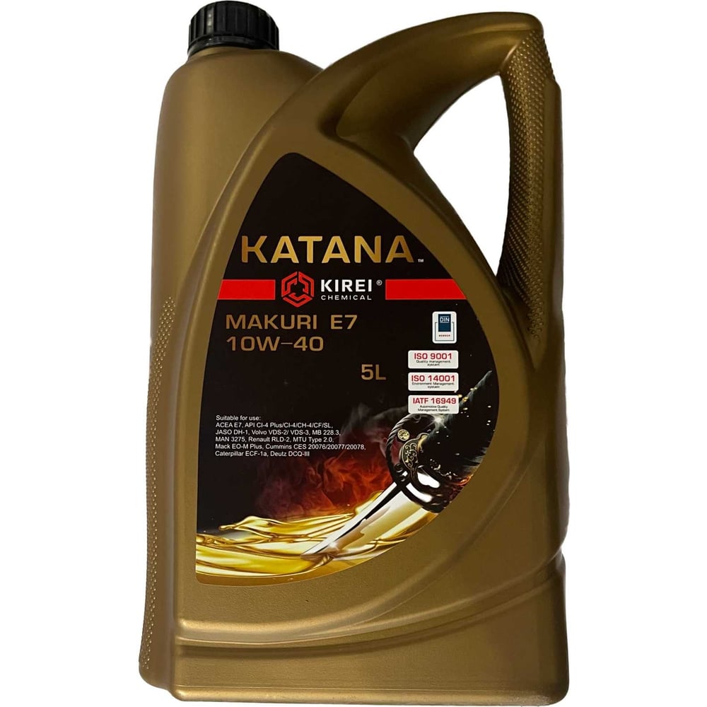 Моторное масло KATANA MAKURI E7, 10W-40, канистра 5 л 282 - выгодная ...