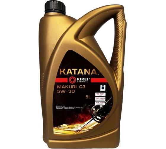 Моторное масло KATANA MAKURI C3, 5W-30, канистра 5 л 302