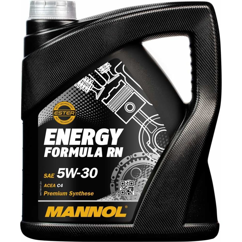 Моторное масло MANNOL ENERGY FORMULA RN, синтетическое, 5W30, 4 л 77064 ...