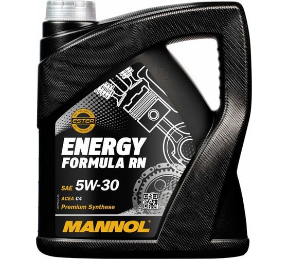 Моторное масло MANNOL ENERGY FORMULA RN, синтетическое, 5W30, 4 л 77064