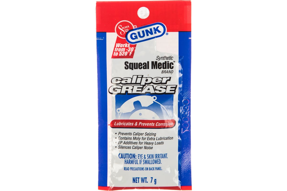 Смазка суппортов дисковых тормозов 7 г GUNK L607PP - выгодная цена ...