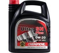 Моторное масло CHEMPIOIL Ultra SN Plus 0W-20, синтетическое, 4 л CH9725-4