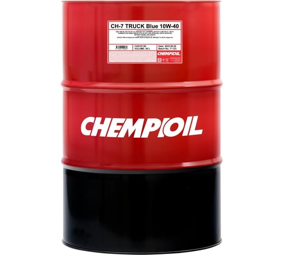 Моторное масло CHEMPIOIL CH-7 TRUCK Blue 10W-40, синтетическое, 60 л CH9107-60 1