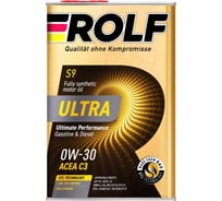 Моторное масло Rolf ultra sae 0w-30, api sp, acea c3, синтетическое, 4 л 322942