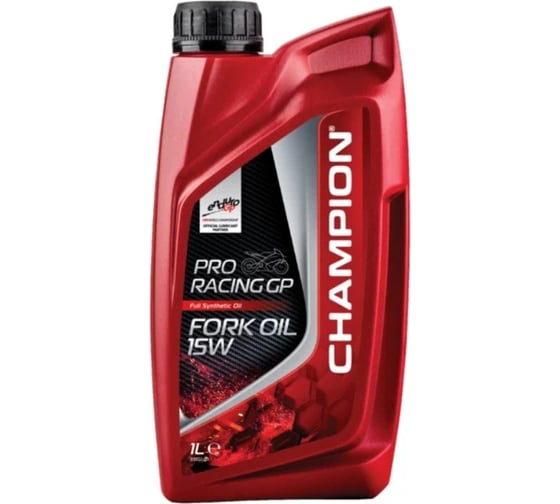 Масло для мотоциклетных вилок и амортизаторов CHAMPION PRORACING PRORACING GP FORK OIL 15W, 1 л 8231469 1