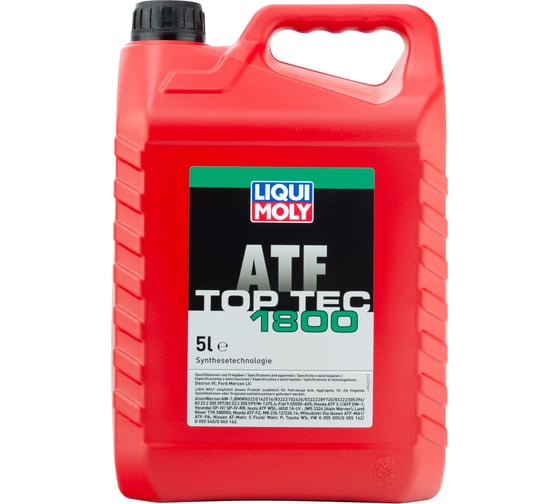НС-синтетическое трансмиссионное масло для АКПП LIQUI MOLY Top Tec ATF 1800, 5 л 21686