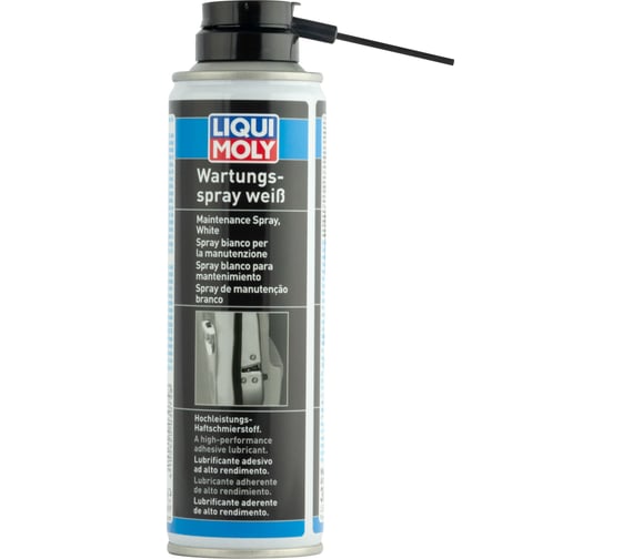 Грязеотталкивающая белая смазка LIQUI MOLY Wartungs-Spray weiss 0.25 л 3075 1