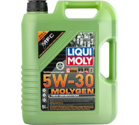 Моторное масло LIQUI MOLY Molygen New Generation НС-синтетическое, 5W-30, SP, GF-6A, 5 л 9952
