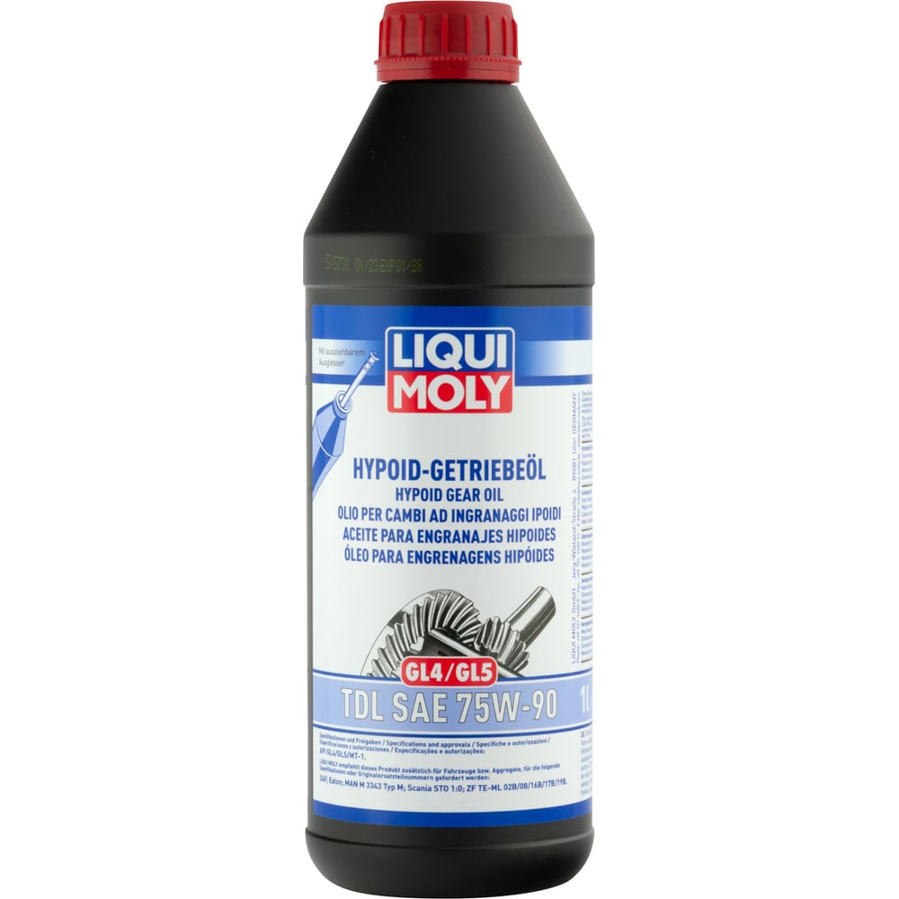 Полусинтетическое трансмиссионное масло LIQUI MOLY Hypoid-Getrieb TDL 75W-90  GL-4/GL-5/MT-1, 1 л 1407 - выгодная цена, отзывы, характеристики, фото -  купить в Москве и РФ