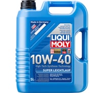 Моторное масло LIQUI MOLY Super Leichtlauf НС-синтетическое, 10W-40, SN, A3/B4, 5 л 9505