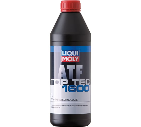 Трансмиссионное масло LIQUI MOLY Top Tec ATF 1600 НС-синтетическое, для АКПП, 1 л 3659