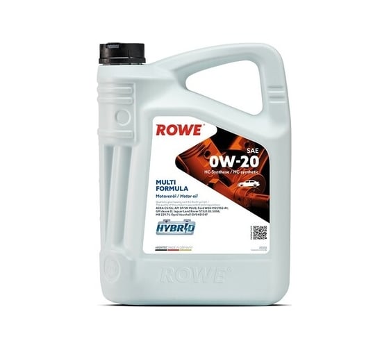 Моторное масло для легкового транспорта ROWE HIGHTEC MULTI FORMULA SAE 0W-20 NEW 20202-0050-99