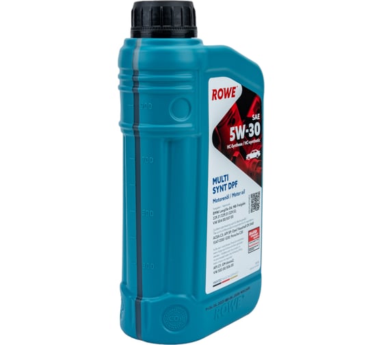 Моторное масло для легкового транспорта ROWE HIGHTEC MULTI SYNT DPF SAE 5W-30 20125-0010-99