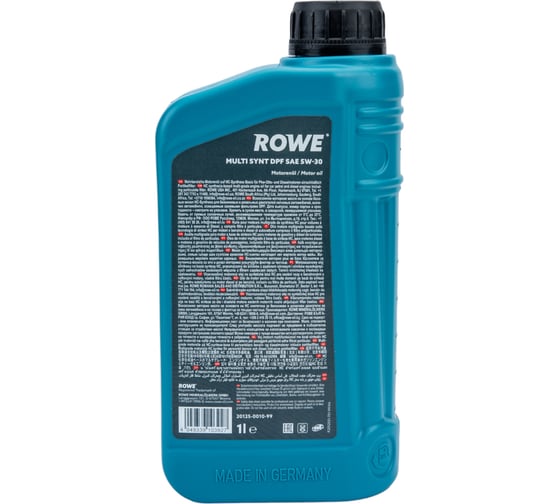 Моторное масло для легкового транспорта ROWE HIGHTEC MULTI SYNT DPF SAE 5W-30 20125-0010-99