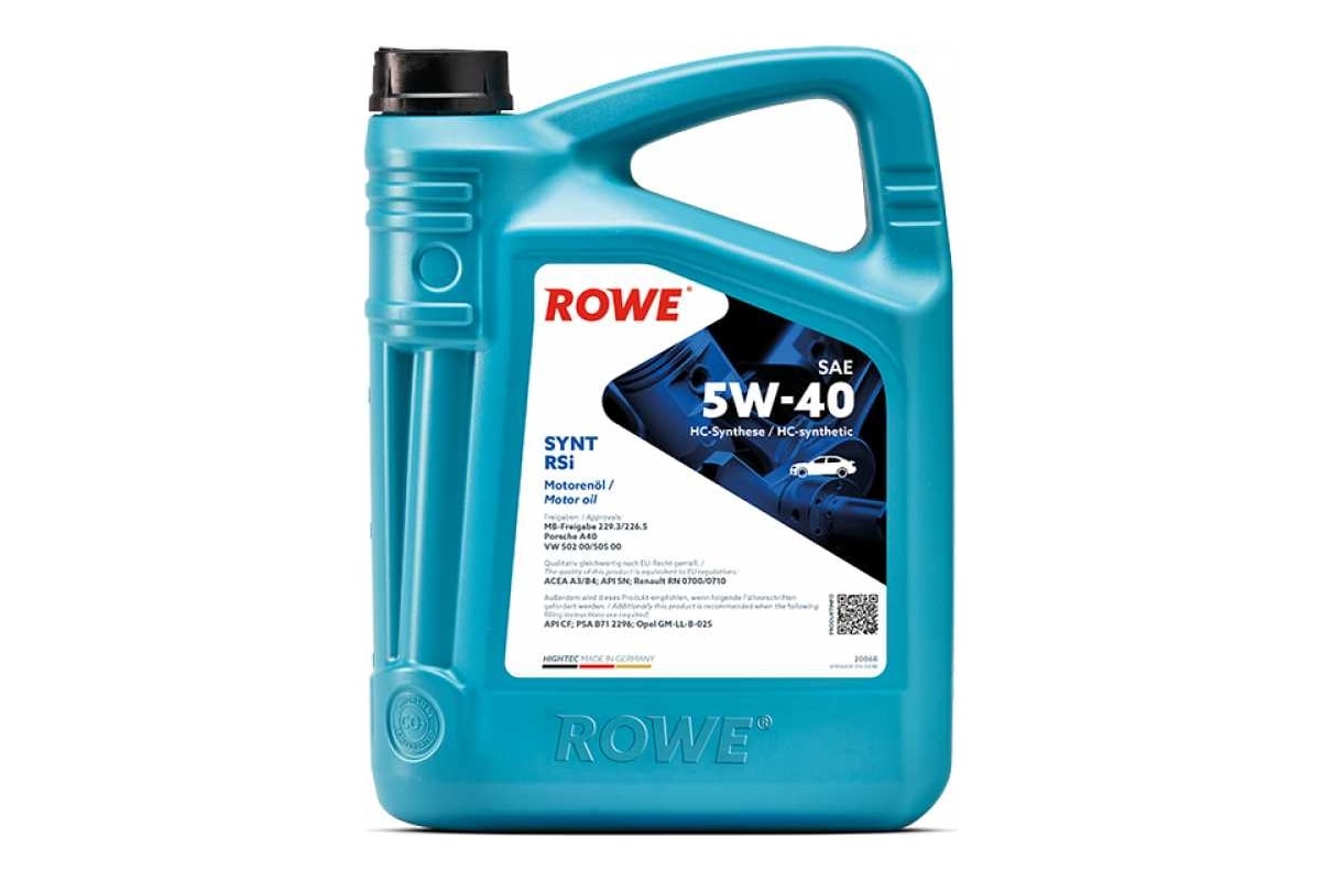 Моторное масло для легкового транспорта ROWE HIGHTEC SYNT RSi SAE 5W-40  20068-0050-99