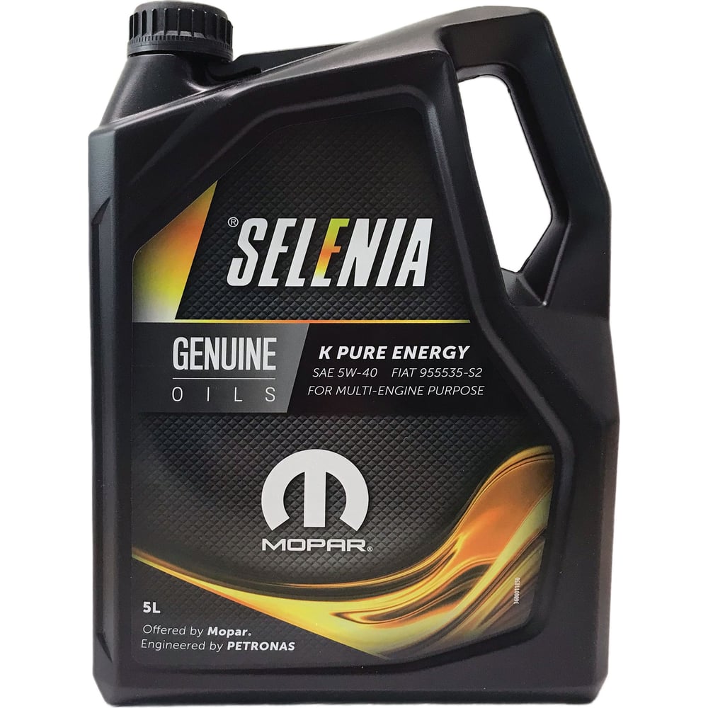 Моторное масло Petronas SELENIA MOPAR К PURE ENERGY синт. 5W40, 5л/4 ...