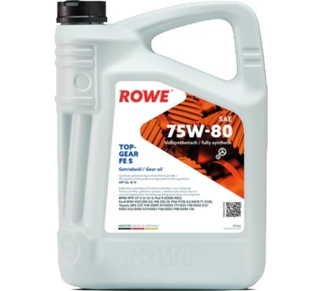 Трансмиссионное масло ROWE HIGHTEC TOPGEAR FE SAE 75W-80 S 25066-0050-99