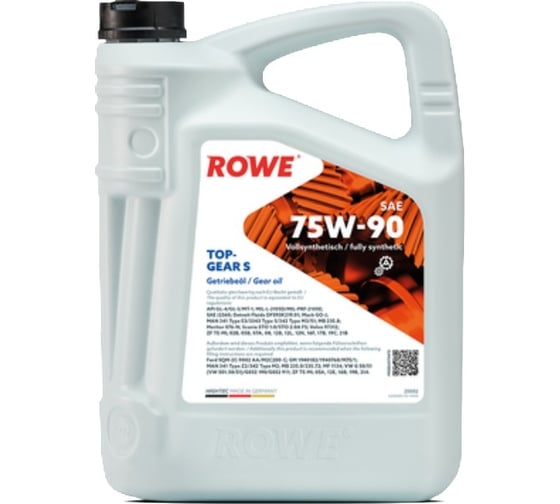 Трансмиссионное масло ROWE HIGHTEC TOPGEAR SAE 75W-90 S 25002-0050-99 1