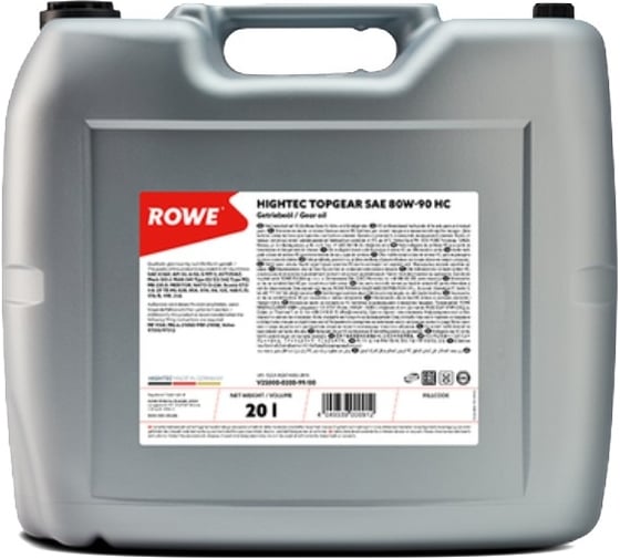 Трансмиссионное масло ROWE HIGHTEC TOPGEAR SAE 80W-90 HC 25000-0200-99 1