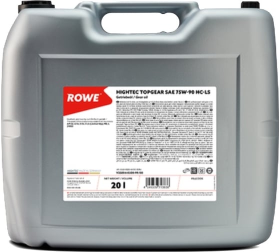 Трансмиссионное масло ROWE HIGHTEC TOPGEAR SAE 75W-90 HC-LS 25004-0200-99 1