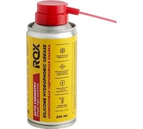 Силиконовая смазка спрей ROX SILICONE HYDROPHOBIC GREASE аэрозольный баллон 210 мл R164