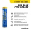 Синяя высокотемпературная водостойкая тефлоновая автомобильная смазка ROX BLUE PTFE GREASE Туба 370 гр R002 9