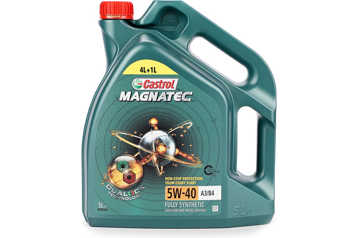 Моторное масло CASTROL Magnatec 5W-40 A3/B4, 5 л 15E7BC