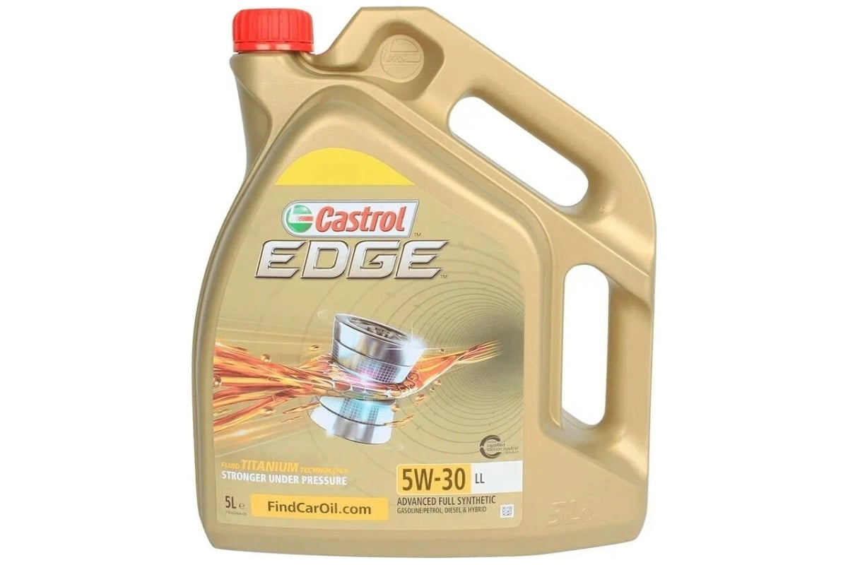 Моторное масло CASTROL EDGE 5W-30 LL, 5л 15E78A - выгодная цена, отзывы,  характеристики, фото - купить в Москве и РФ