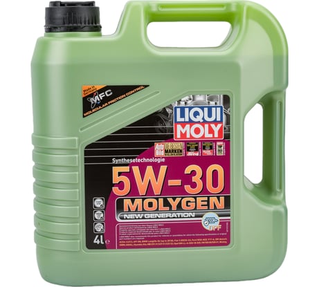 Масло моторное НС-синтетическое Molygen New Generation DPF 5W-30, 4 л LIQUI MOLY 21225