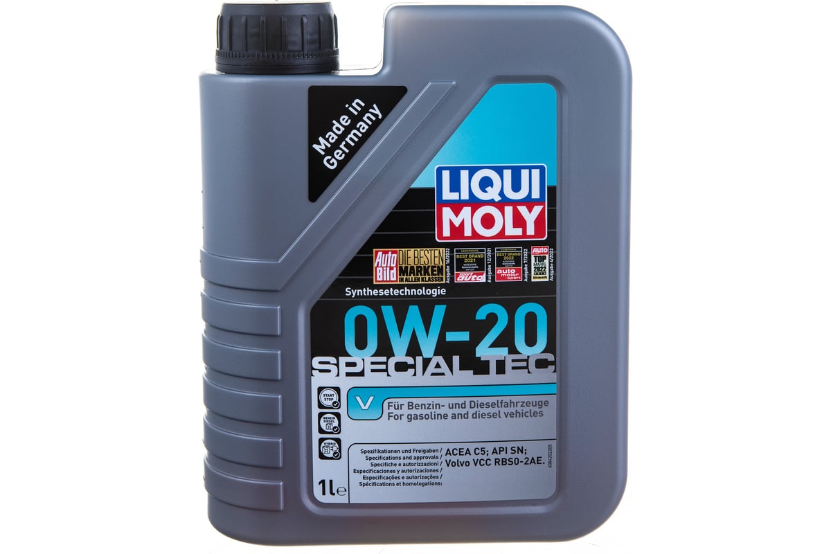 Масло моторное НС-синтетическое Special Tec V 0W-20 C5, 1 л LIQUI MOLY 20631